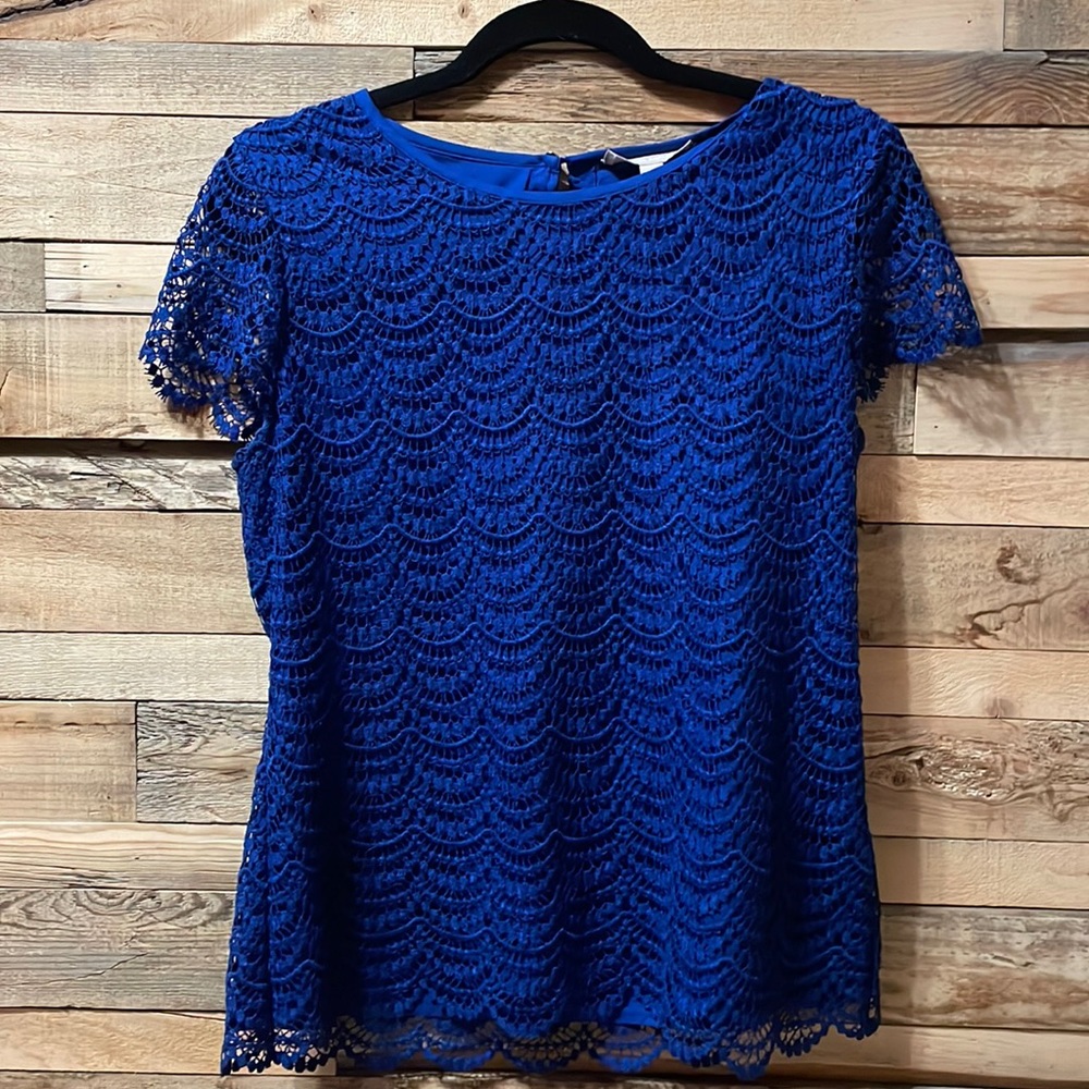 Banana Republic Royal Blue Short Sleeve Top